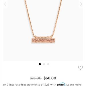 Leanor Rose Gold Pendant Necklace Rose Gold Drusy